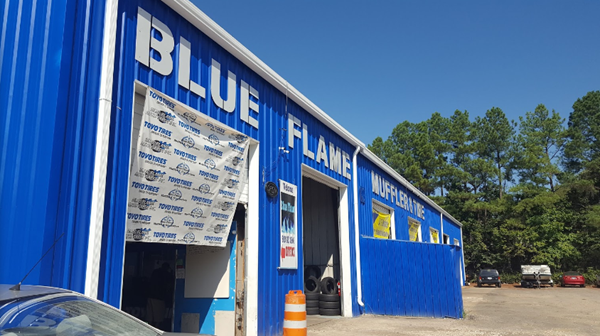 Blue Flame Muffler & Tire